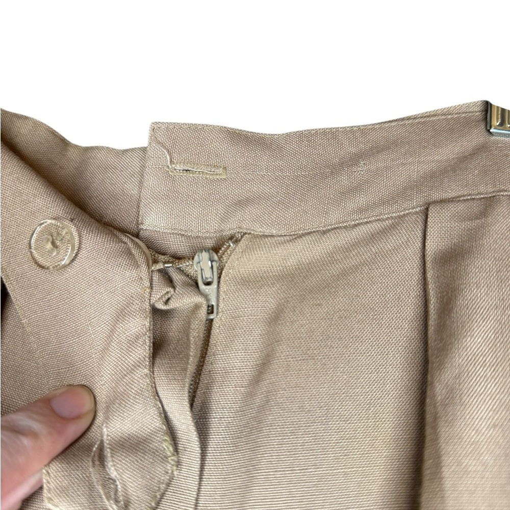 Vintage 1970s / 1980s Christian Dior Tan Pantsuit - Picture 7 of 15